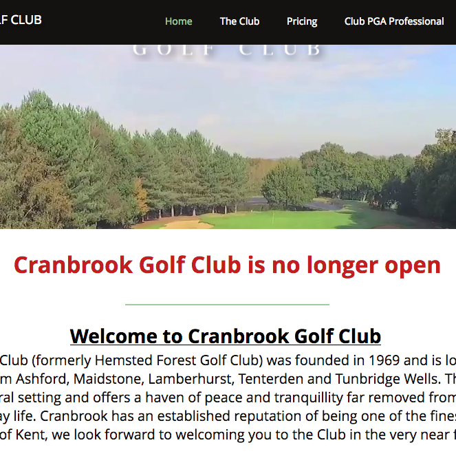 Two Kent golf clubs close down