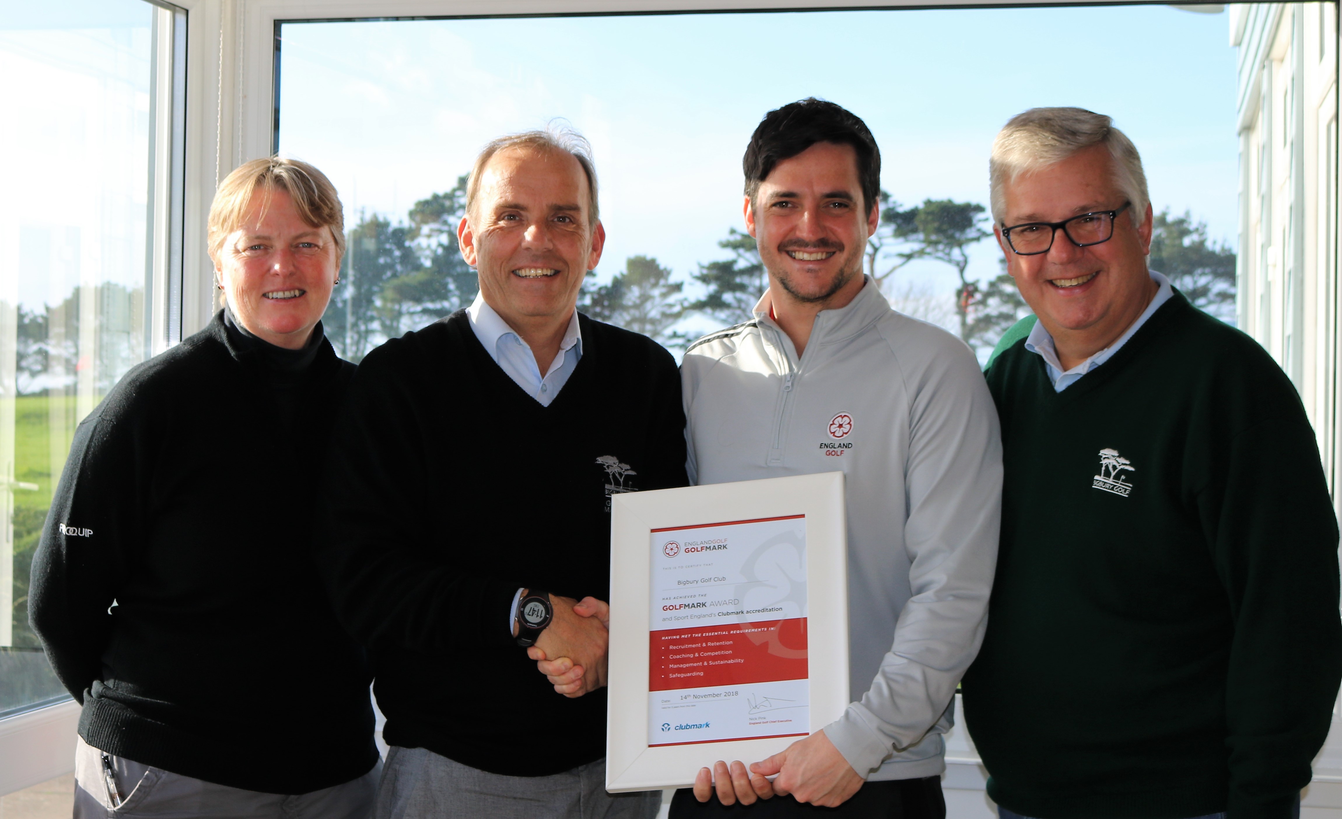 Bigbury Golf Club receives GolfMark award