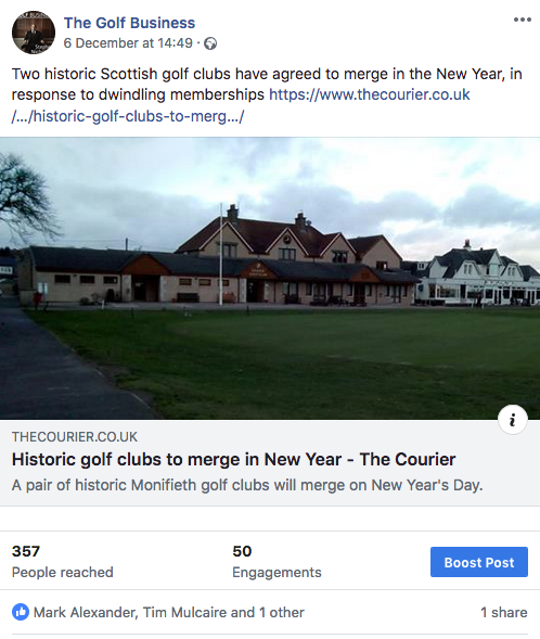 Two Scottish golf clubs agree to merge