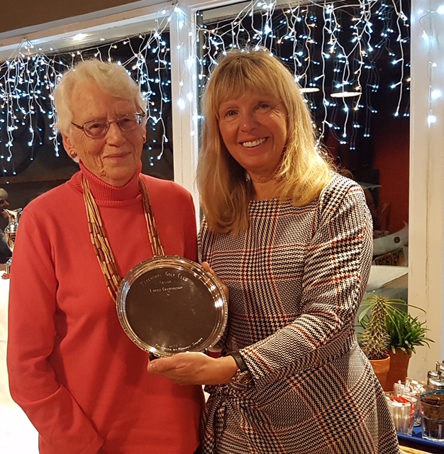 This woman has been a member of two golf clubs for a combined total of 125 years