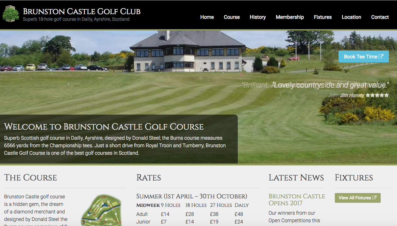 Donald Steel designed Scottish course closes down