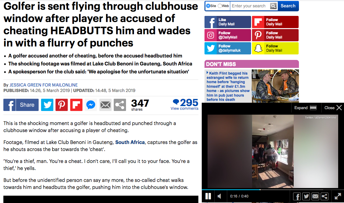 Video of clubhouse fight goes viral