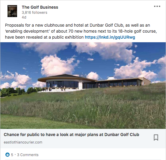 Dunbar Golf Club shows off major development plan
