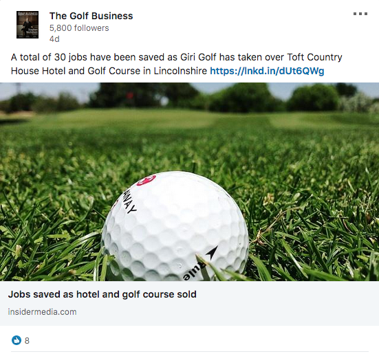 Lincolnshire golf club secures its future