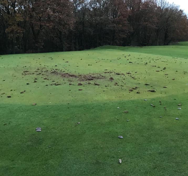 Another three golf courses suffer extreme vandalism