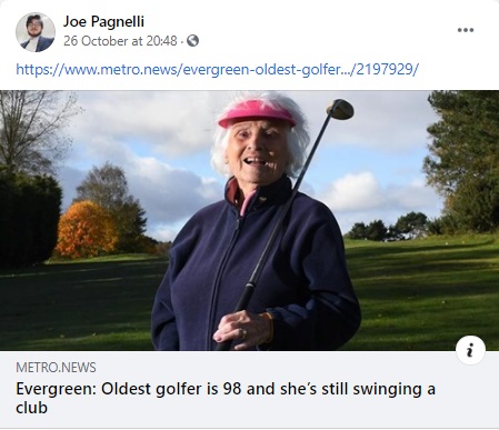 This 98-year-old golfer still plays twice a week
