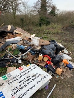 Another club is hit by fly-tipping