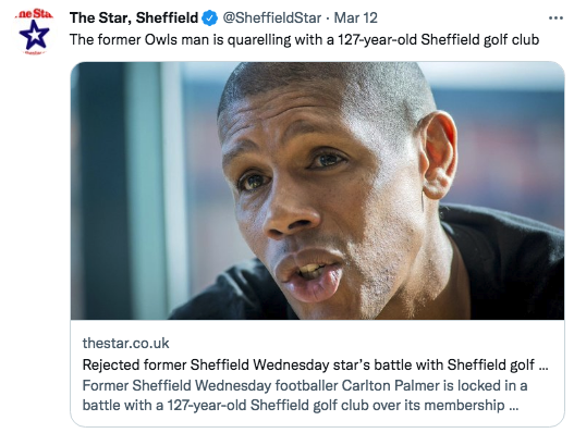 Former England footballer unhappy over golf club membership policy