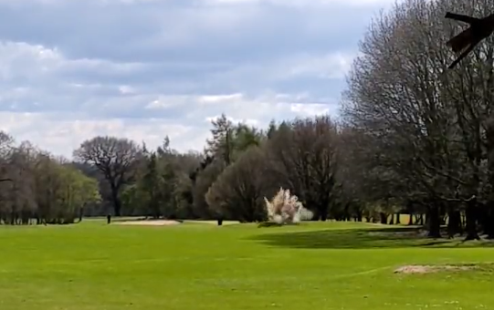 Bomb squad detonates ‘unexploded WWII bomb’ on golf course