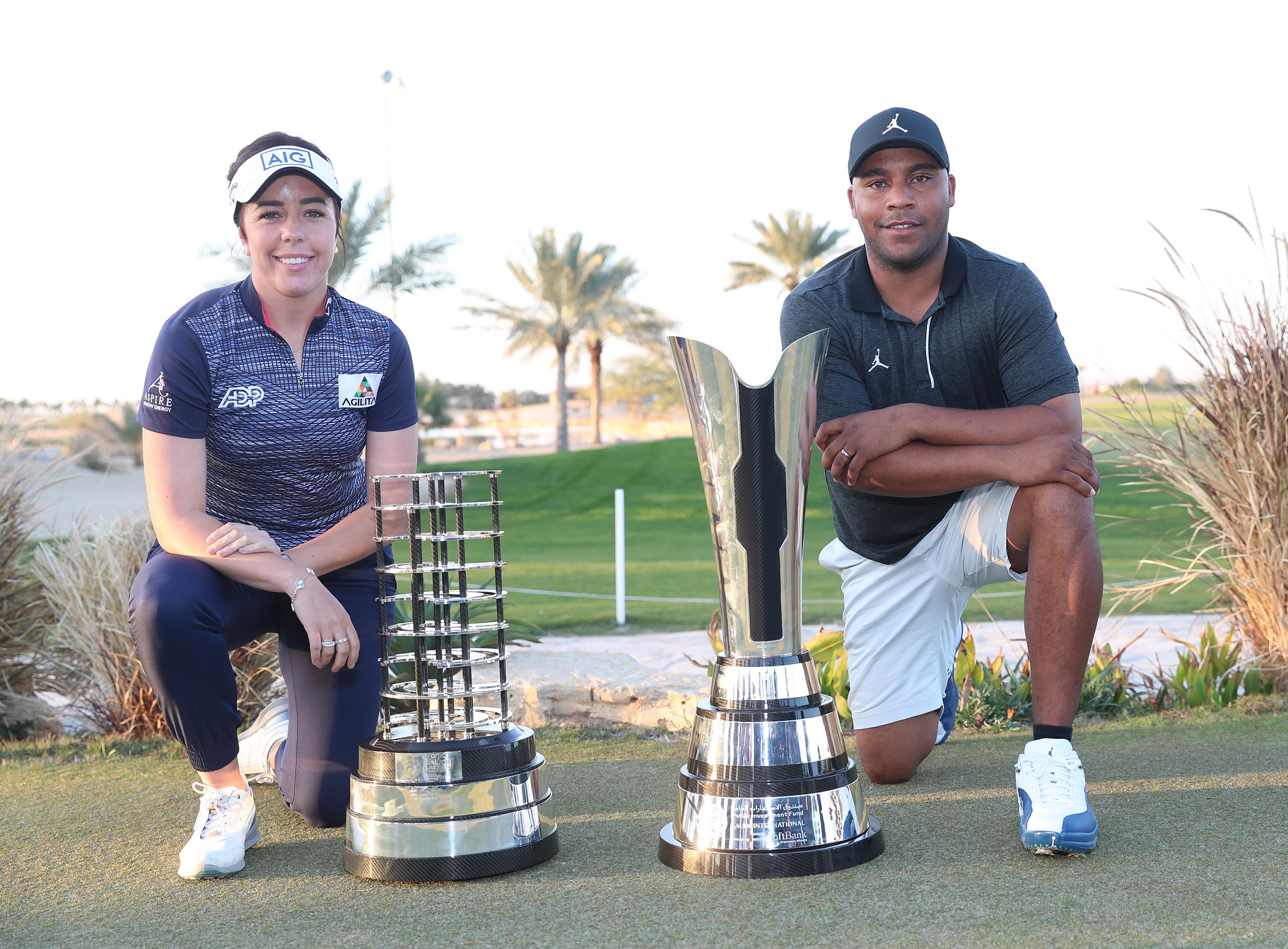 Harold Varner III and Georgia Hall praise equal prize funds