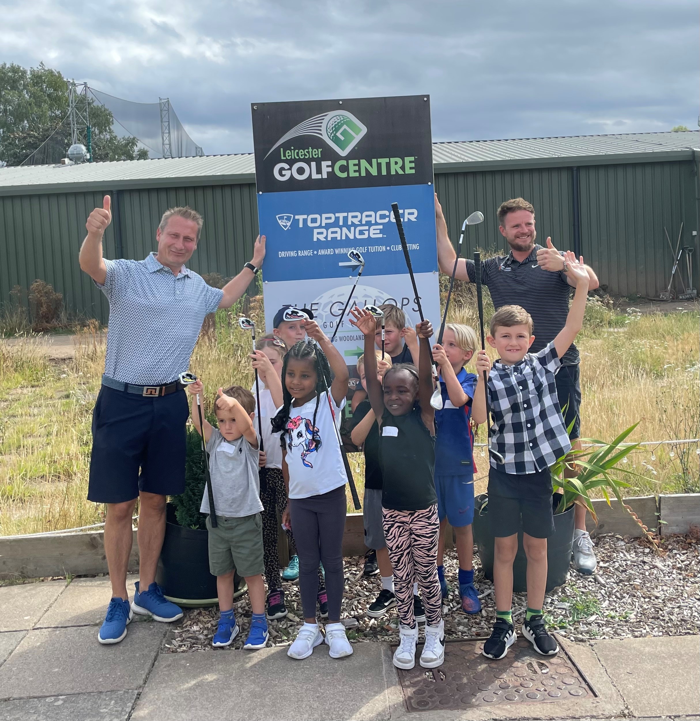 ‘We give golf clubs and lessons to local children’