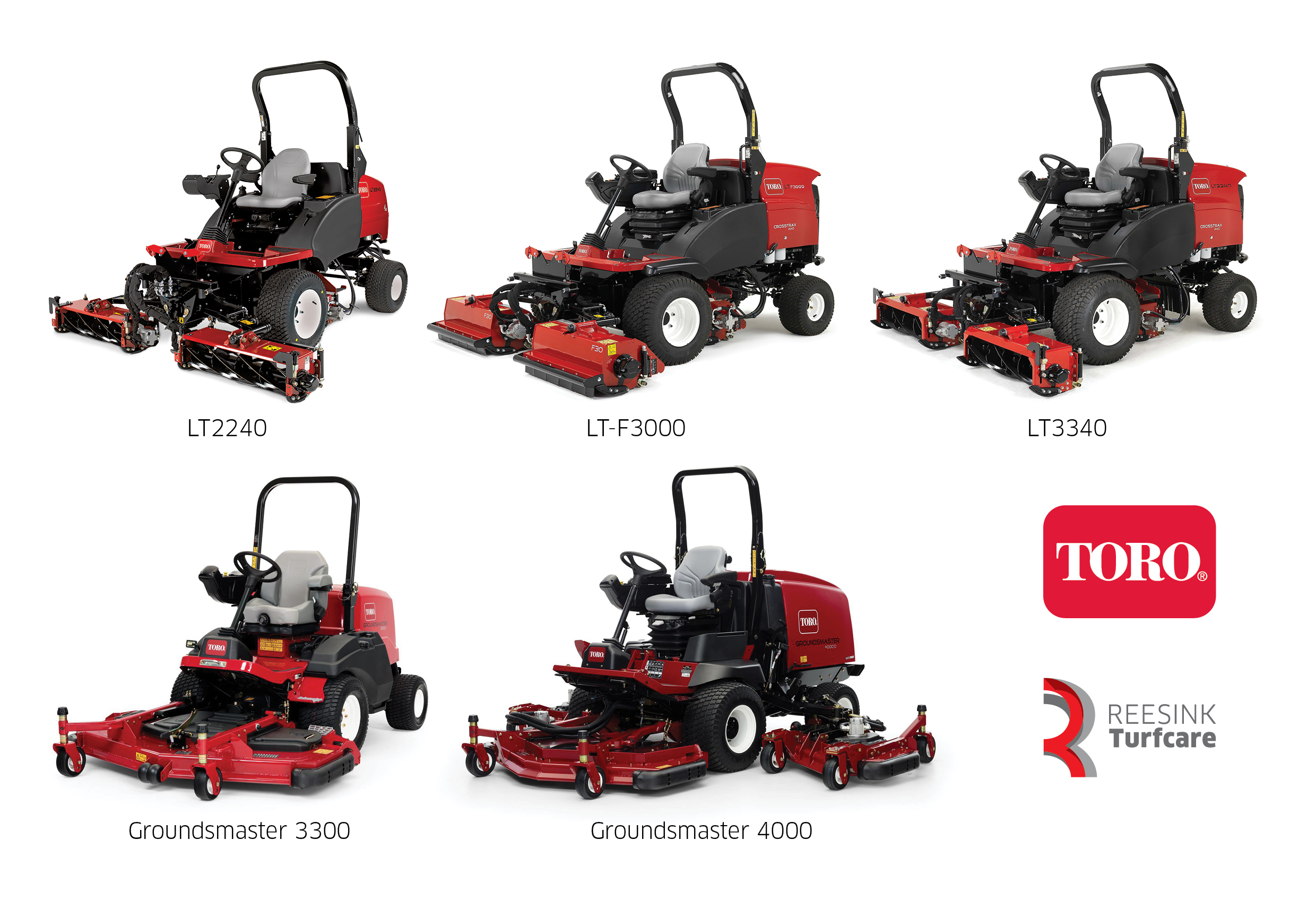 Reesink Turfcare has five of Toro’s popular grounds mowers in stock