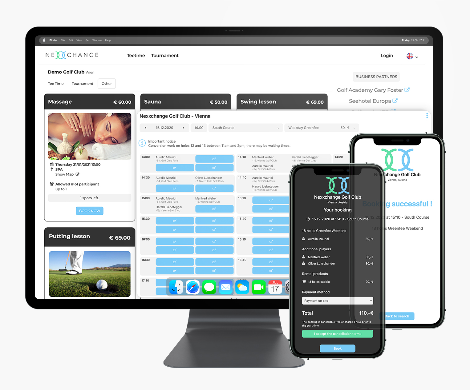 Nexxchange offers SaaS solutions for the golf industry