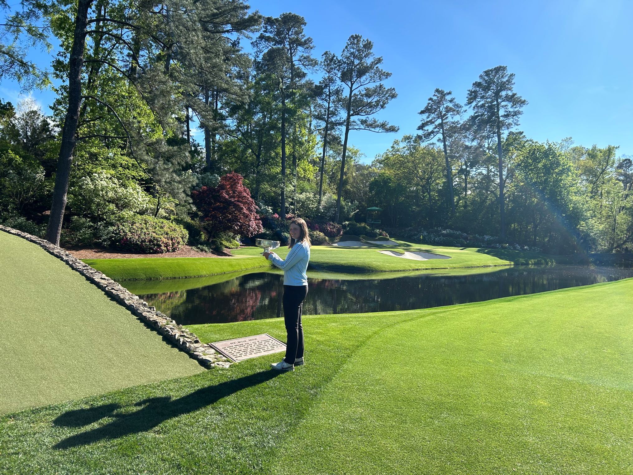 Lottie Woad’s family installed an all-weather green for her during Covid