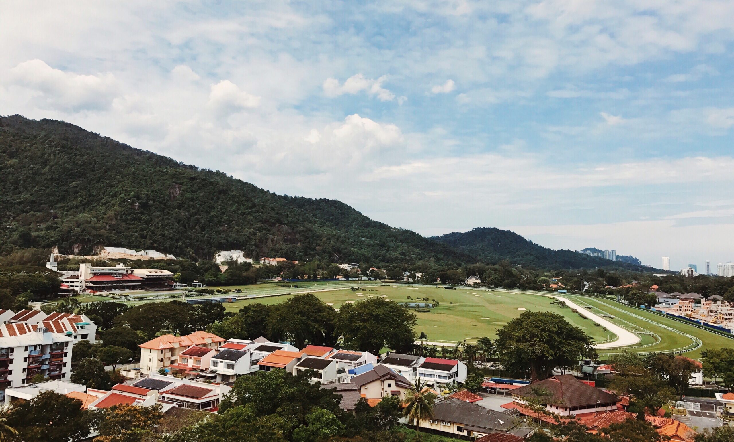 Golf courses and housing developments