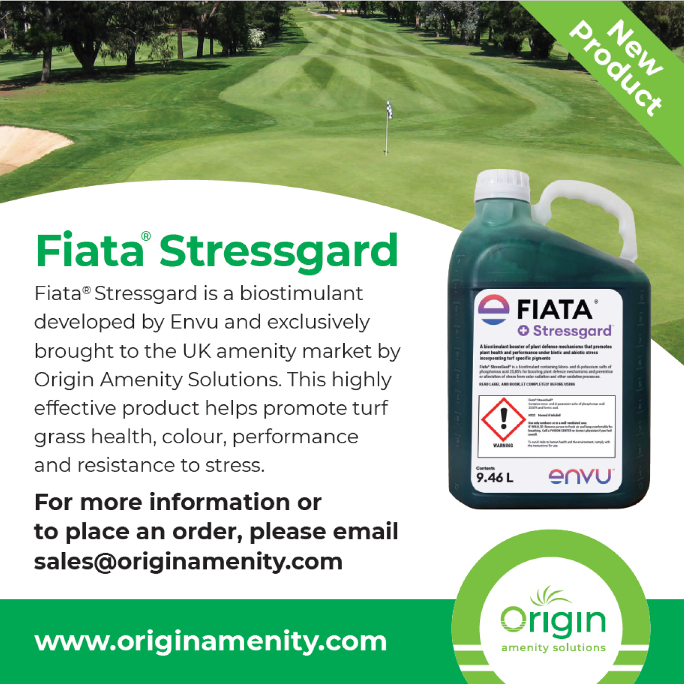 Origin Amenity Solutions launches Fiata Stressgard®