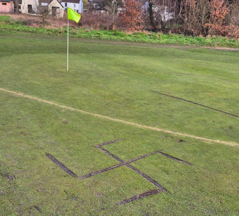 Swastika carved into Surrey golf course