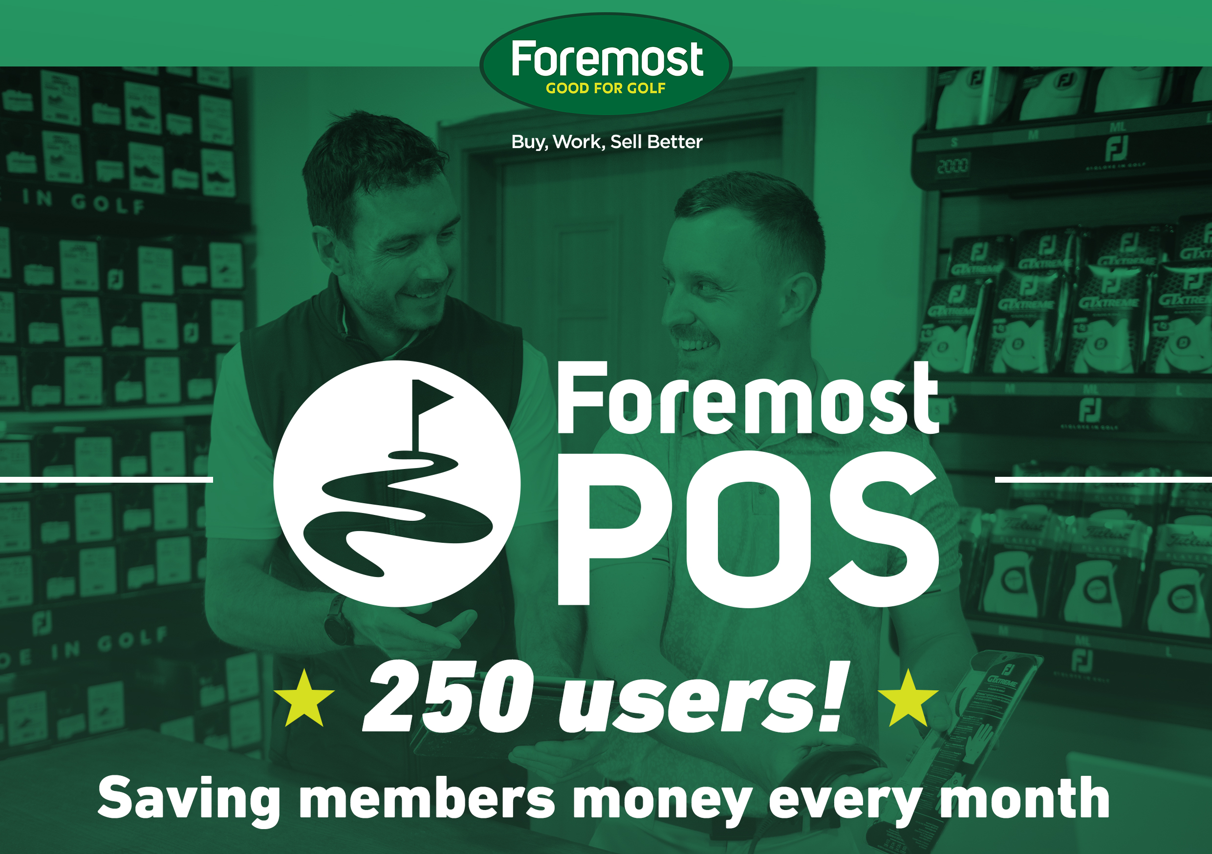 Foremost Golf hits 250 users of POS software system