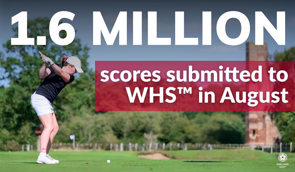 August was record-breaking month for golf participation in England