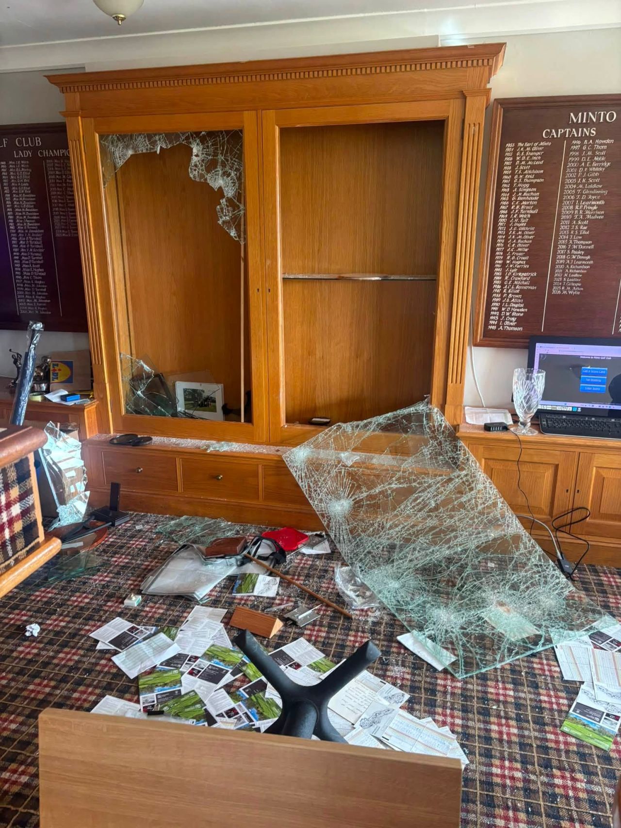 Borders club loses entire trophy collection in break-in hours after charity day